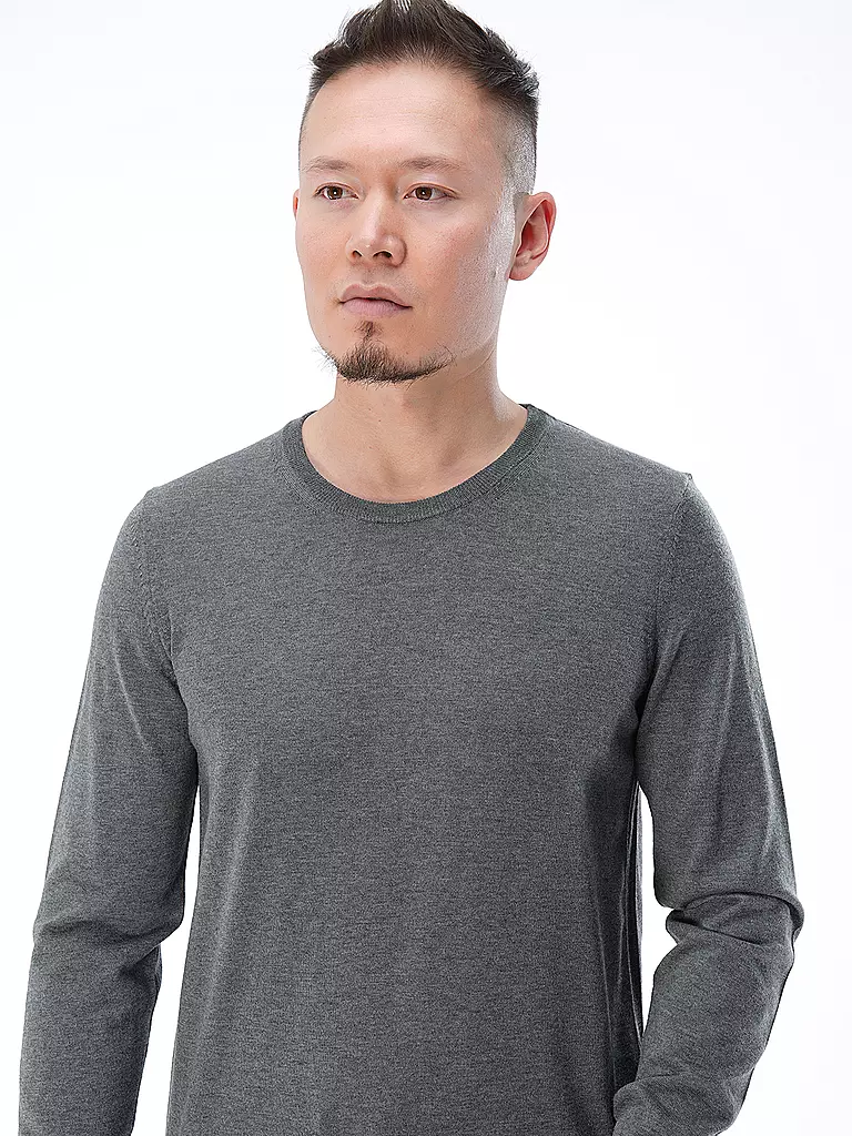 BOSS | Pullover Slim Fit LENO-P | grau