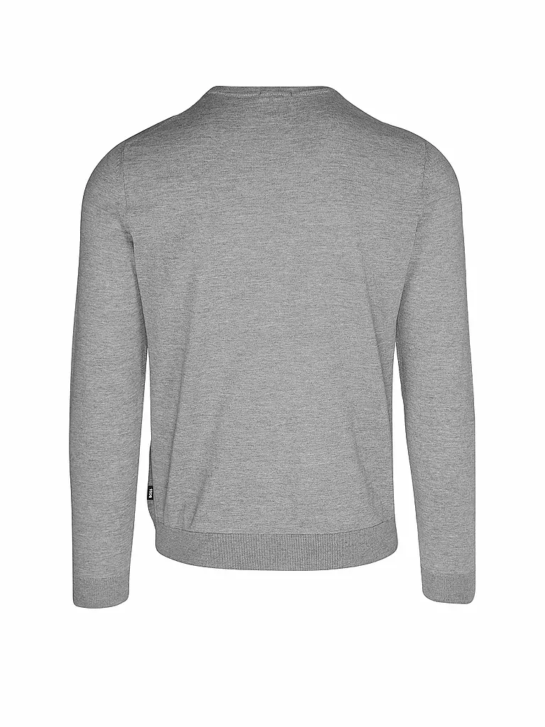 BOSS | Pullover Slim Fit LENO-P | hellgrau