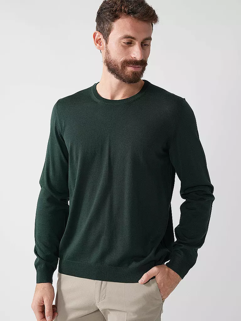 BOSS | Pullover Slim Fit LENO-P | olive