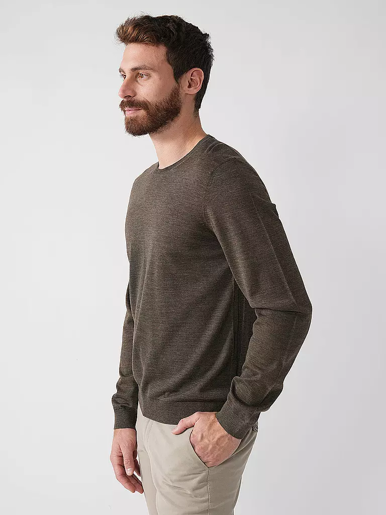 BOSS | Pullover Slim Fit LENO-P | olive