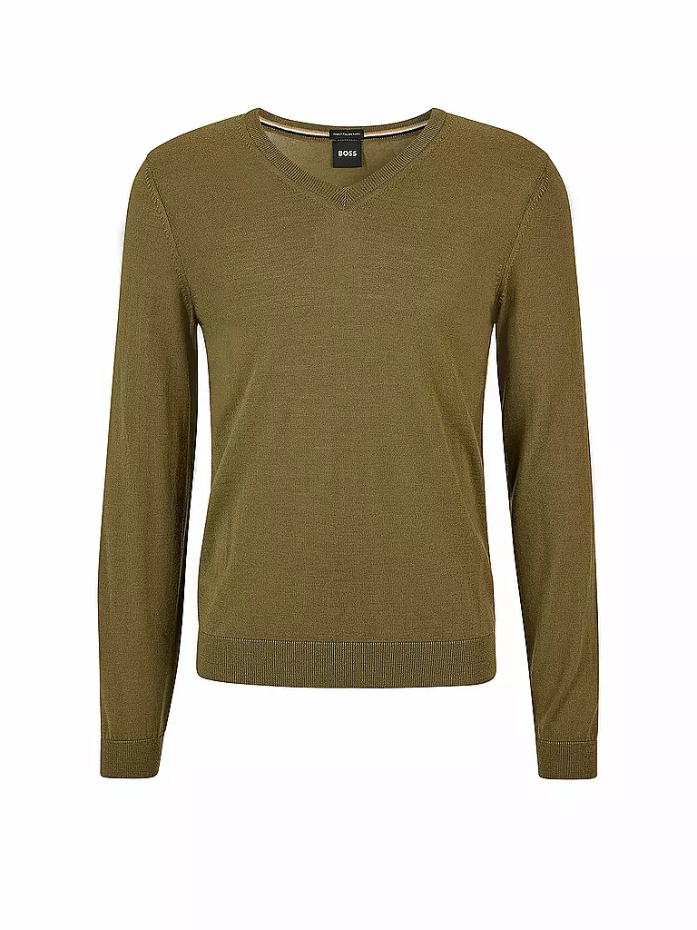 BOSS | Pullover Slim Fit MELBA | grün