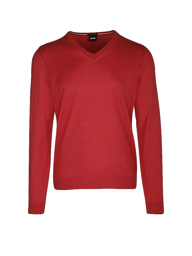 BOSS | Pullover Slim Fit MELBA | rot