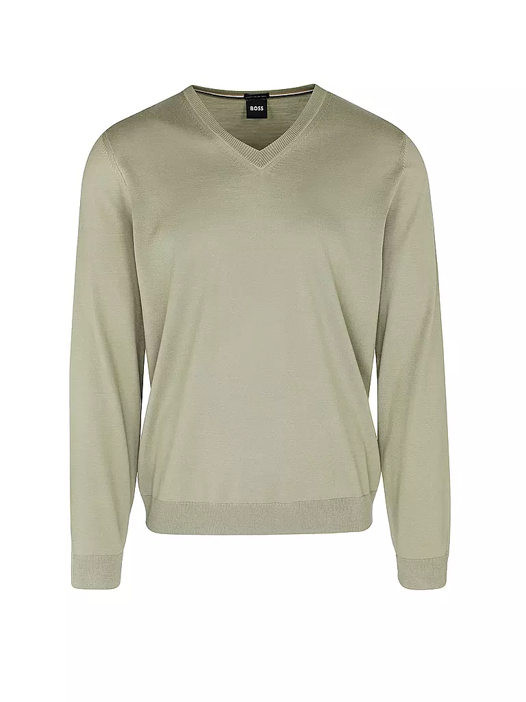 BOSS | Pullover Slim Fit MELBA | hellgrün