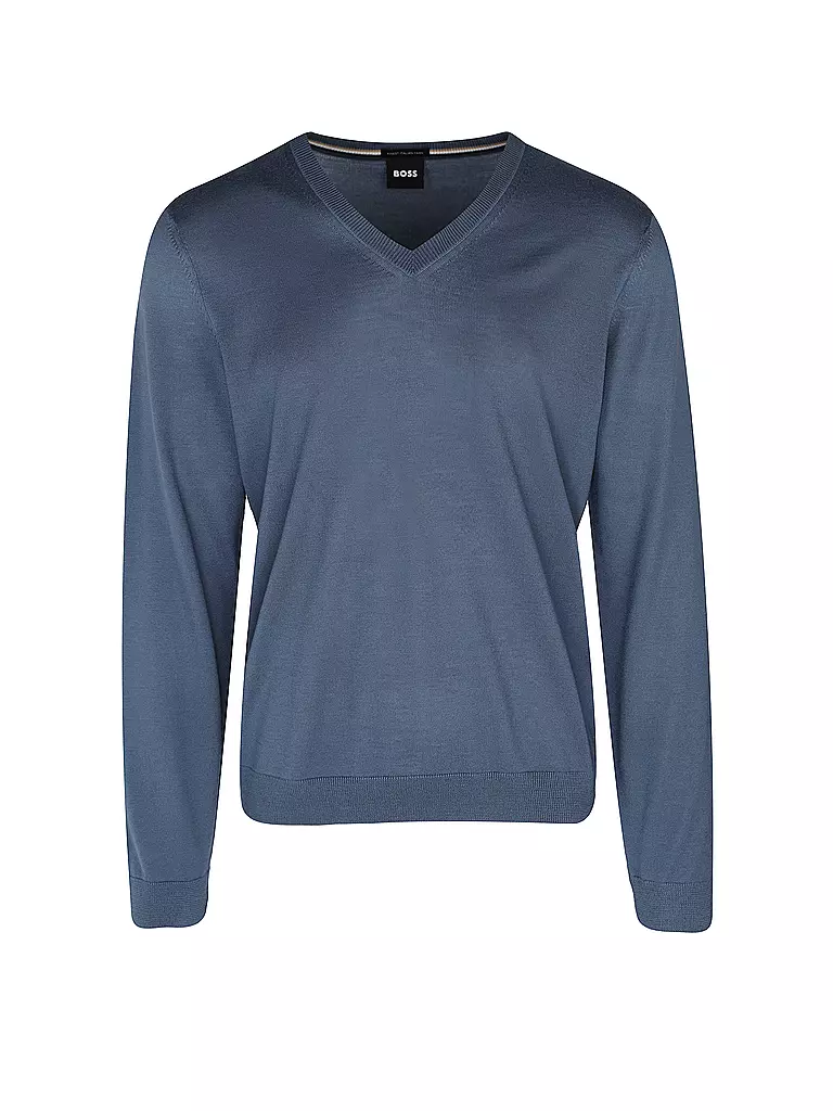 BOSS | Pullover Slim Fit MELBA | blau