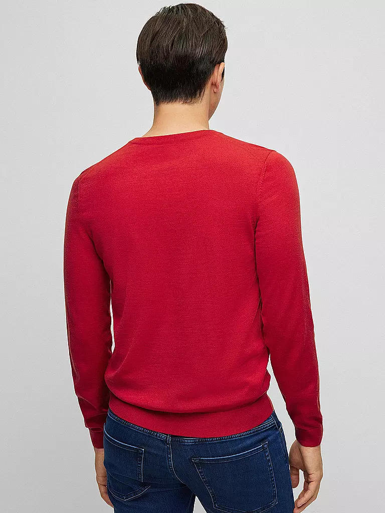 BOSS | Pullover Slim Fit MELBA | rot