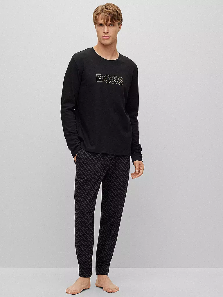 Pyjama Homme BOSS à Manches Longues - 95% Coton, 5% élasthanne, Confortable Et élégant