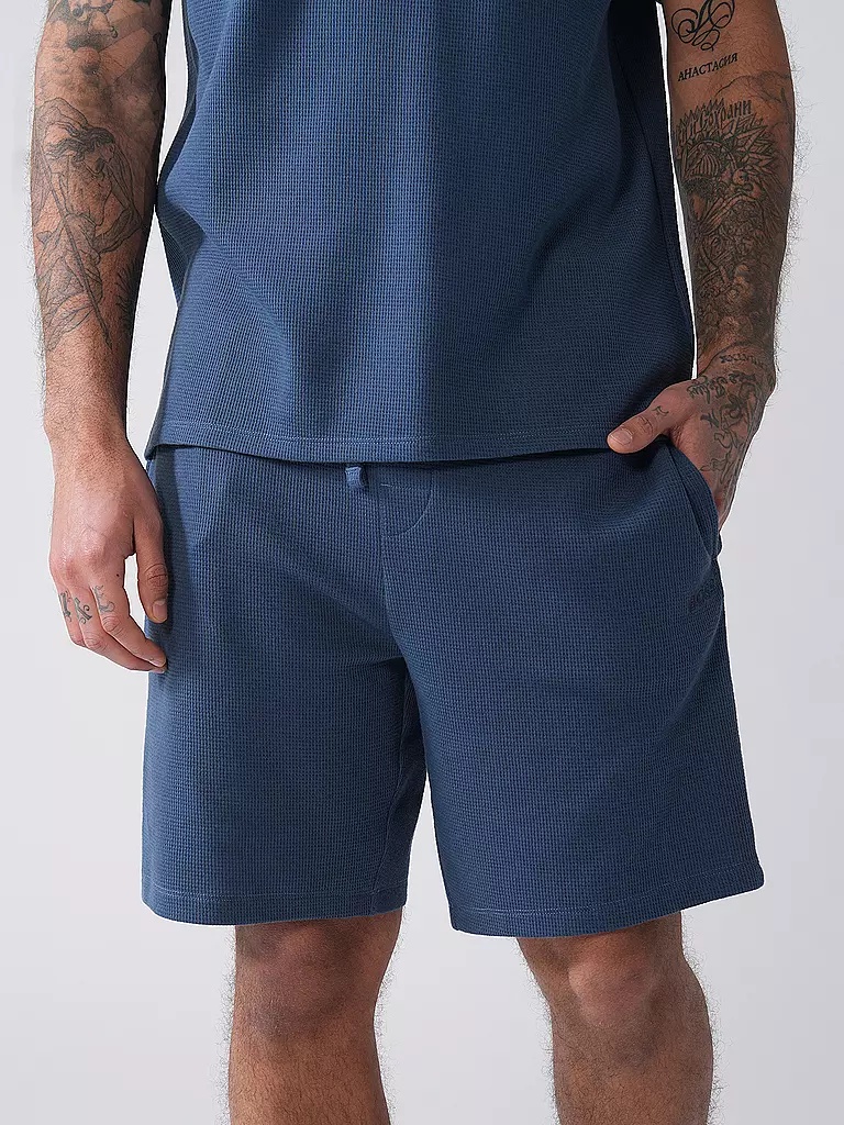 BOSS | Pyjamahose - Shorts | blau