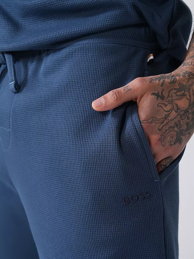 BOSS | Pyjamahose - Shorts | blau