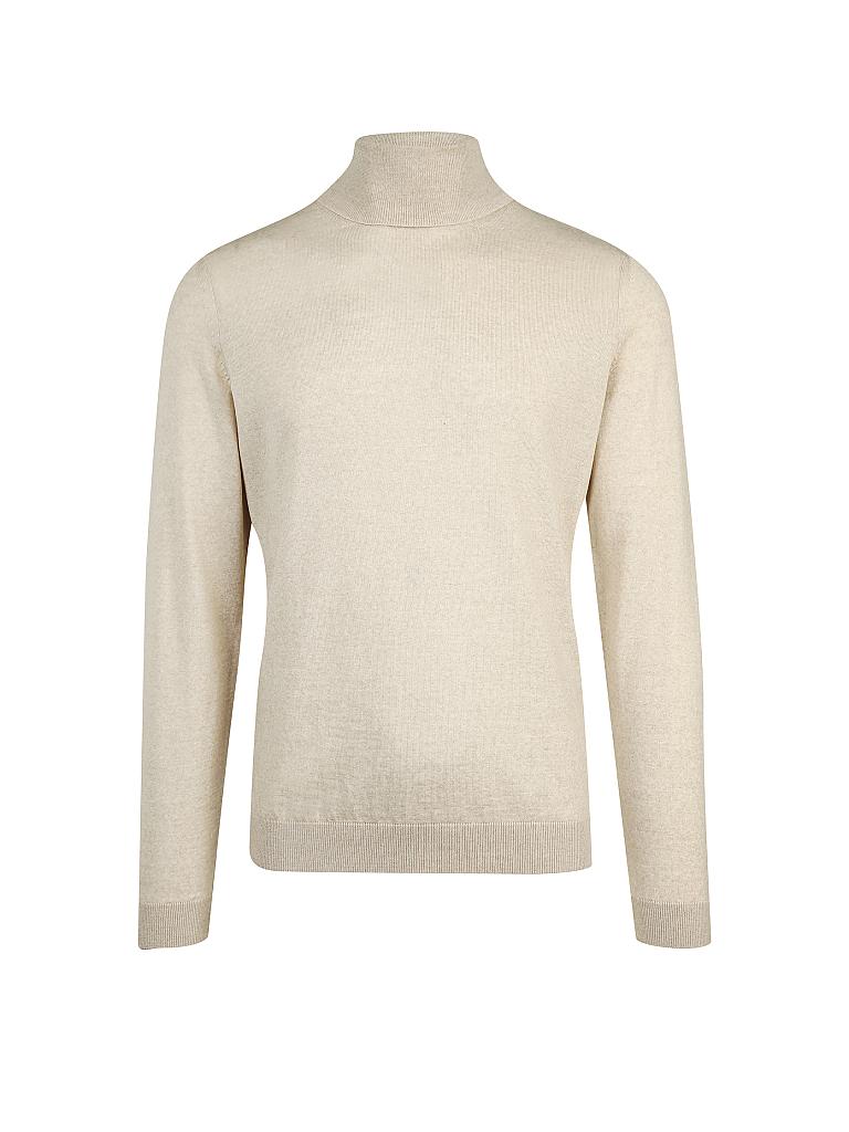 BOSS | Rollkragen-Pullover Slim-Fit "Musso" | creme