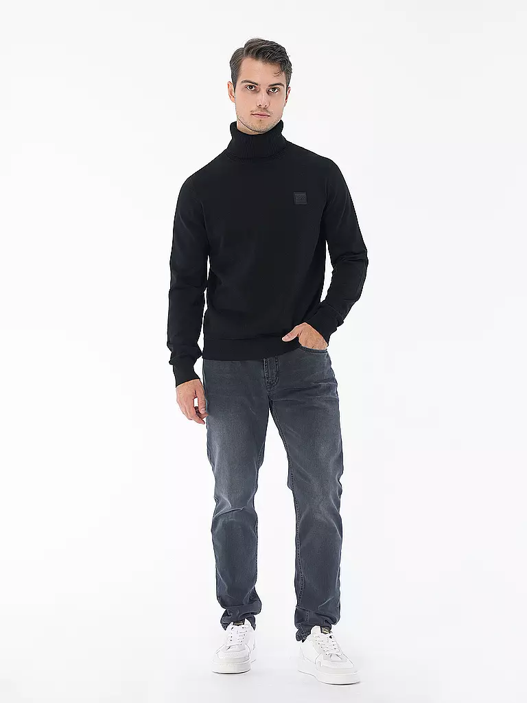 BOSS | Rollkragenpullover AKIRO | schwarz