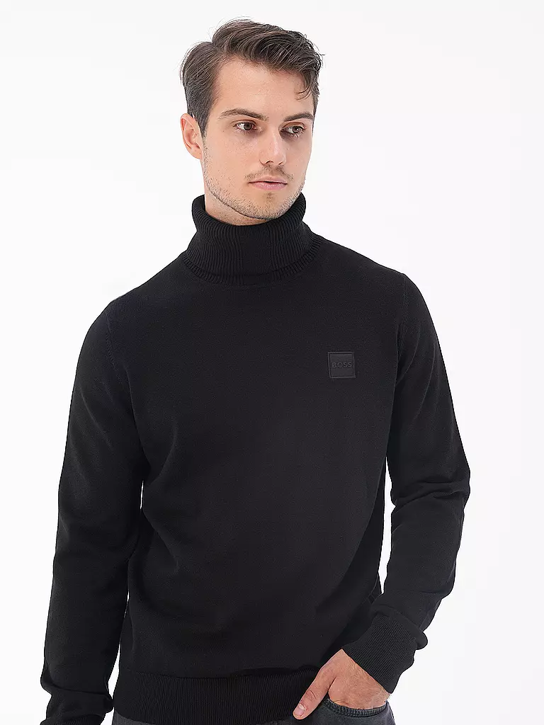 BOSS | Rollkragenpullover AKIRO | schwarz