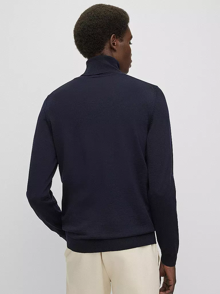 BOSS | Rollkragenpullover Slim Fit MUSSO | grün