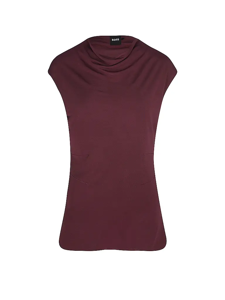 BOSS | Rollkragenshirt ELAMMA | dunkelrot