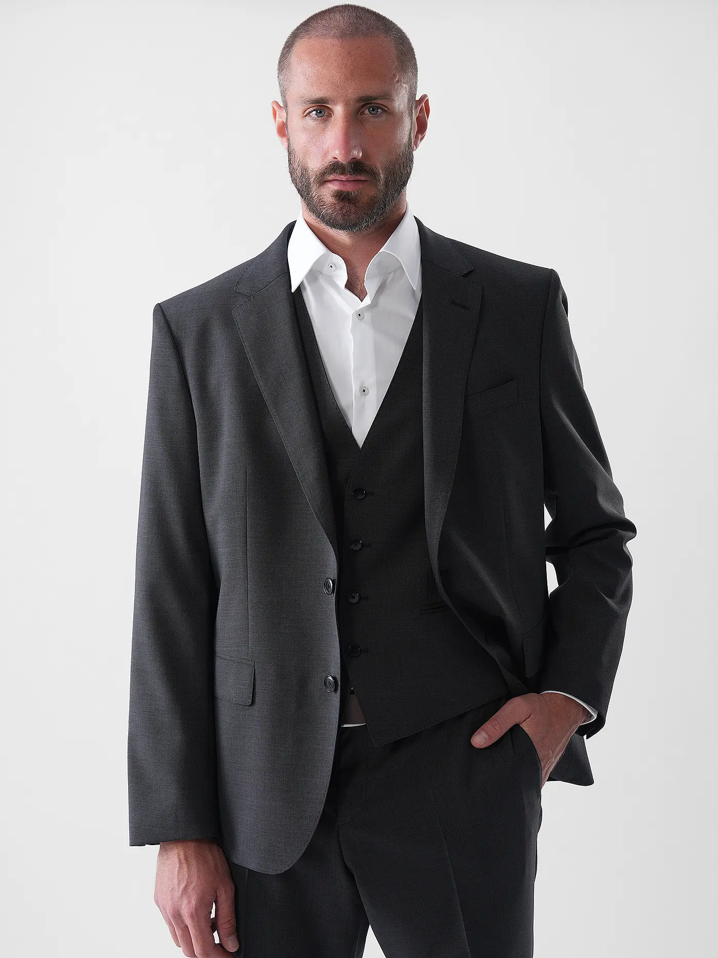 BOSS | Sakko Slim Fit H-HUGE | grau