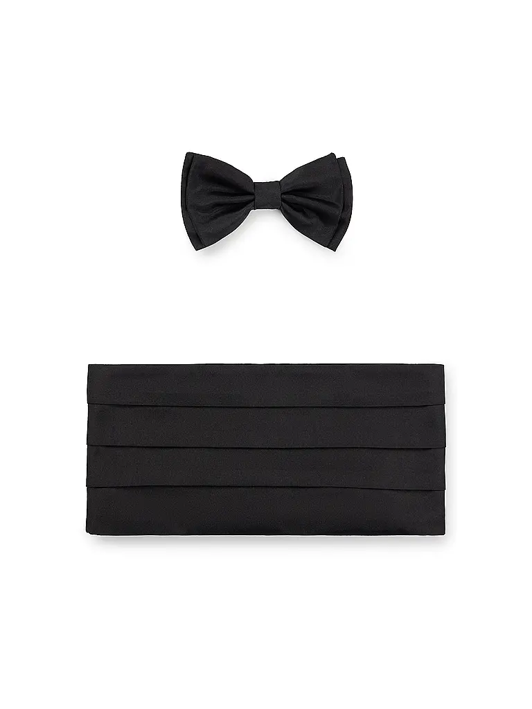 BOSS | Set 2-teillig Kummerbund und Fliege | schwarz