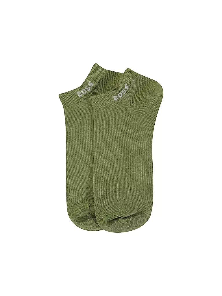 BOSS | Sneaker Socken 2-er Pkg medium beige | olive