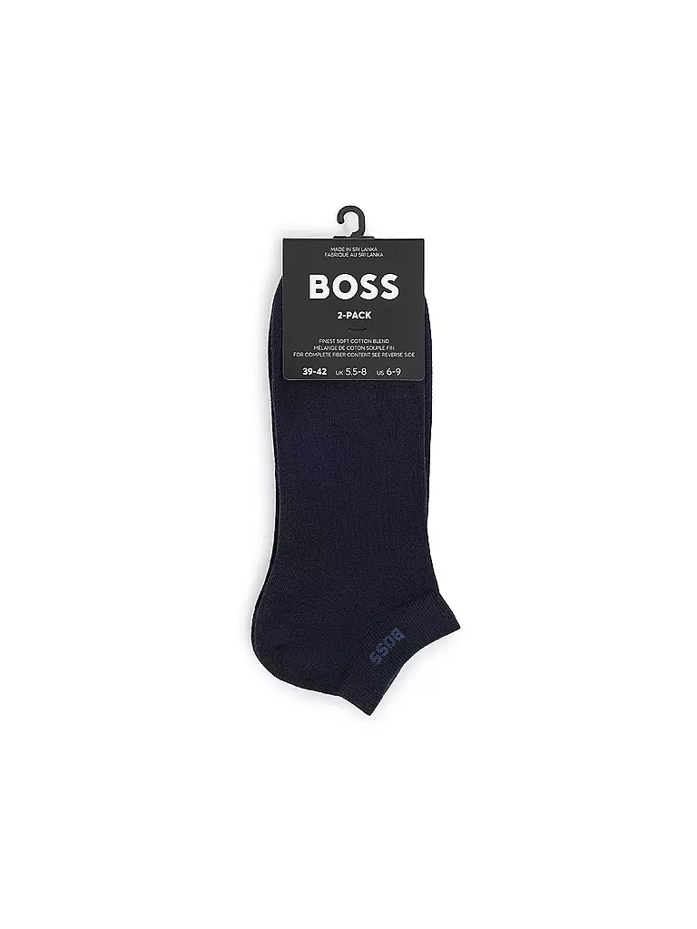 BOSS | Sneakersocken 2-er Pkg.  dark blue | weiss