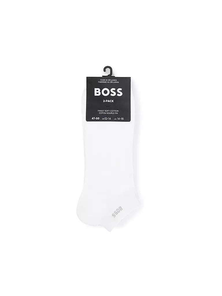 BOSS | Sneakersocken 2-er Pkg. white | dunkelblau