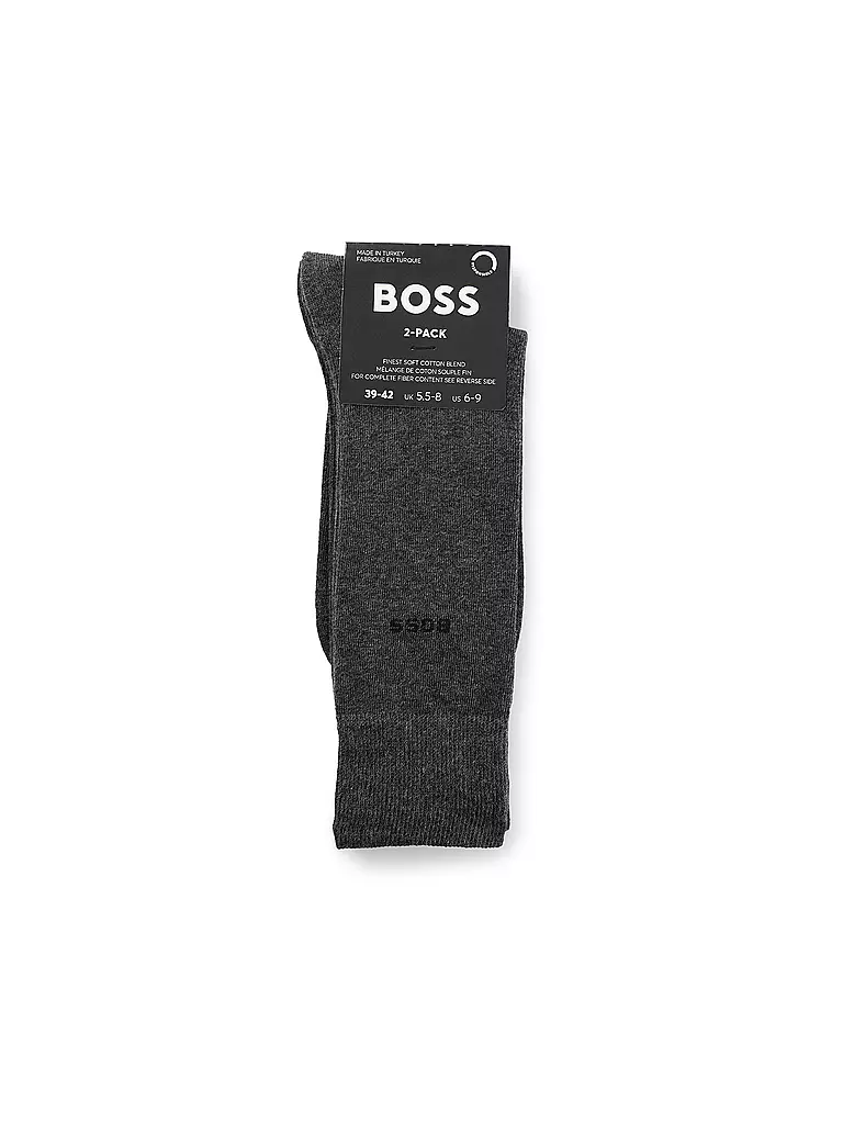 BOSS | Socken 2er Pkg. medium grey | grau