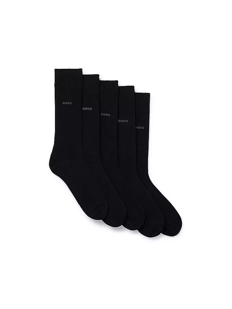 BOSS | Socken 5-Pkg black | schwarz