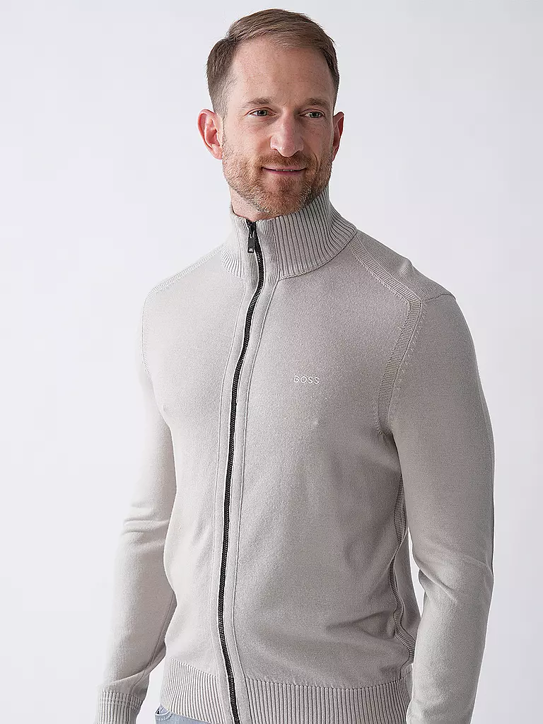 BOSS | Strickjacke AVAC | beige