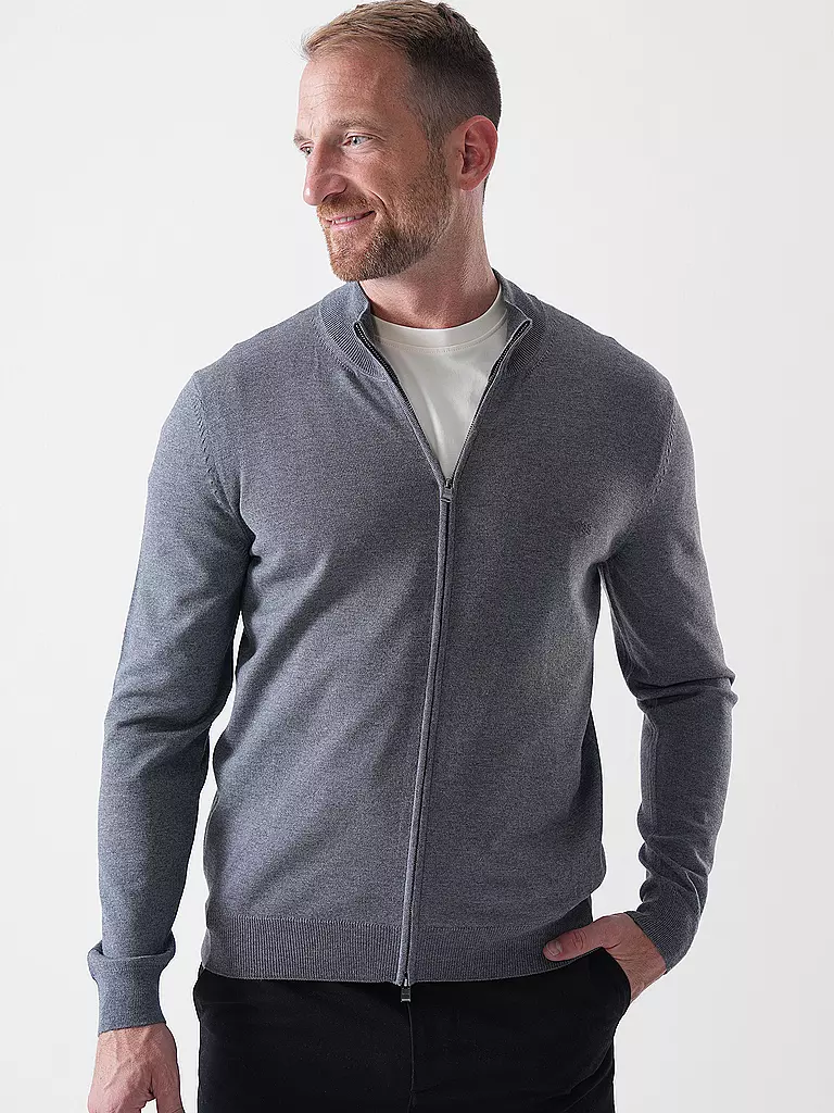BOSS | Strickjacke BALONSO | olive