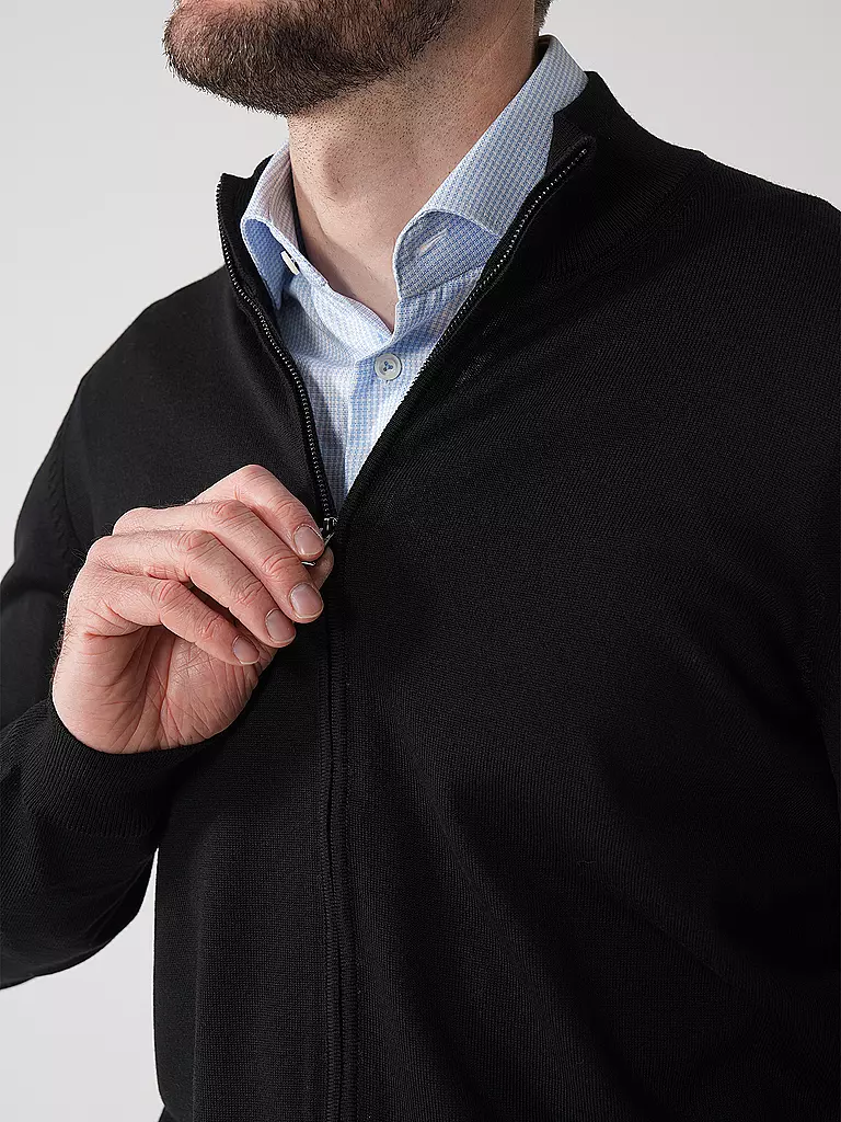 BOSS | Strickjacke Balonso | dunkelblau