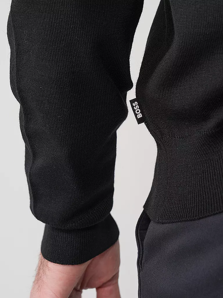 BOSS | Strickjacke Balonso | dunkelblau