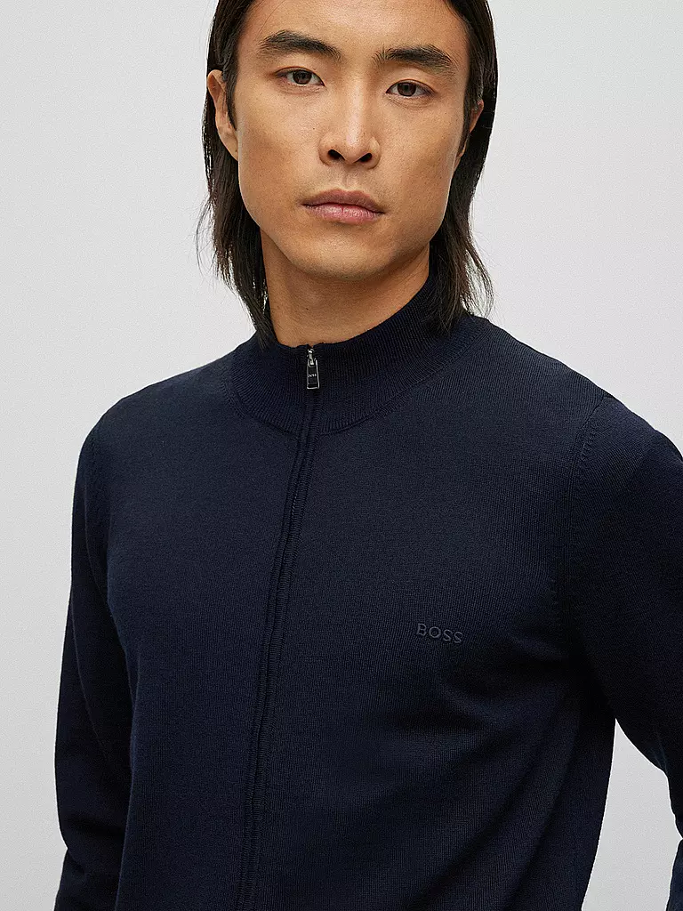 BOSS | Strickjacke BALONSO-L | dunkelblau