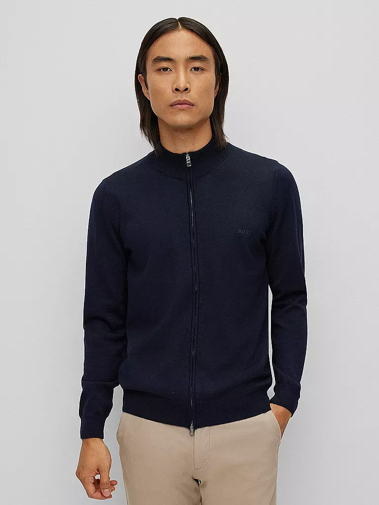 BOSS | Strickjacke BALONSO-L | dunkelblau