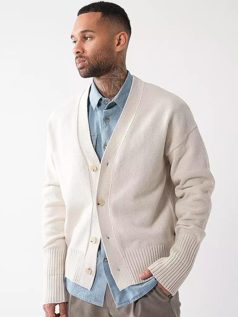 BOSS | Strickjacke BELLACO | weiss