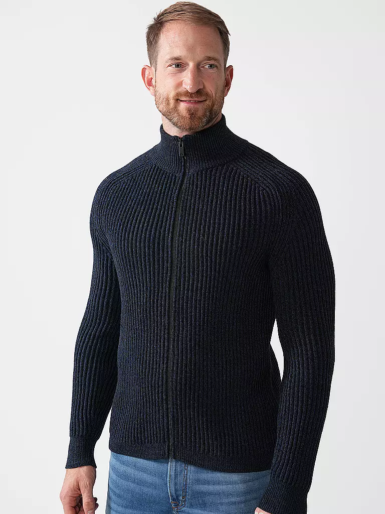 BOSS | Strickjacke KOSTELLAR | blau