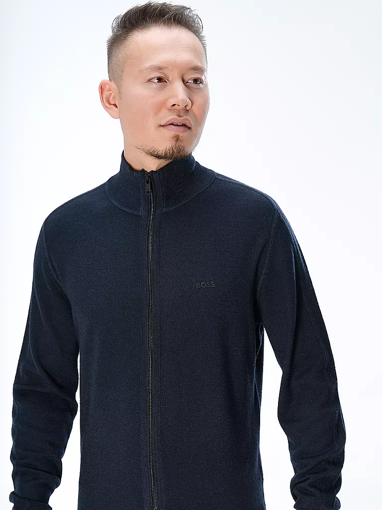 BOSS | Strickjacke | blau