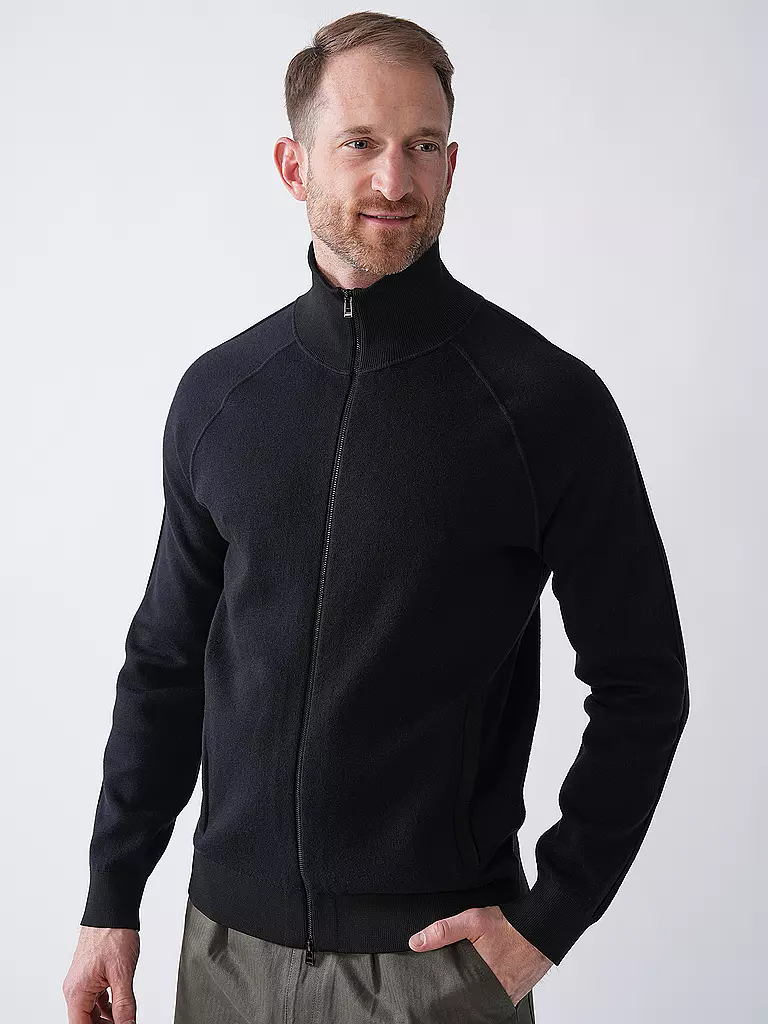 BOSS | Sweatjacke DOMICO | schwarz