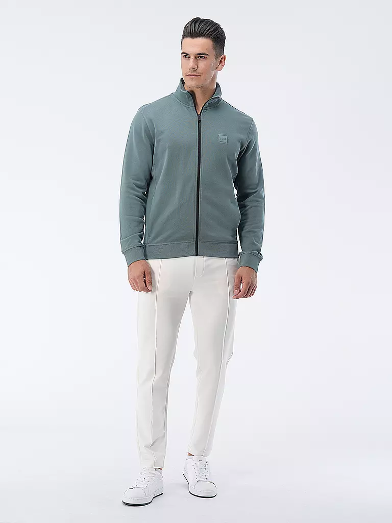 BOSS | Sweatjacke ZESTART | hellblau