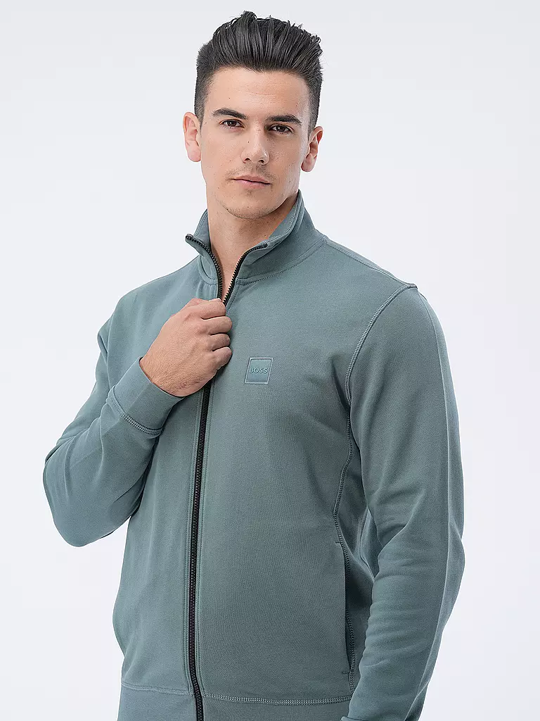 BOSS | Sweatjacke ZESTART | hellblau