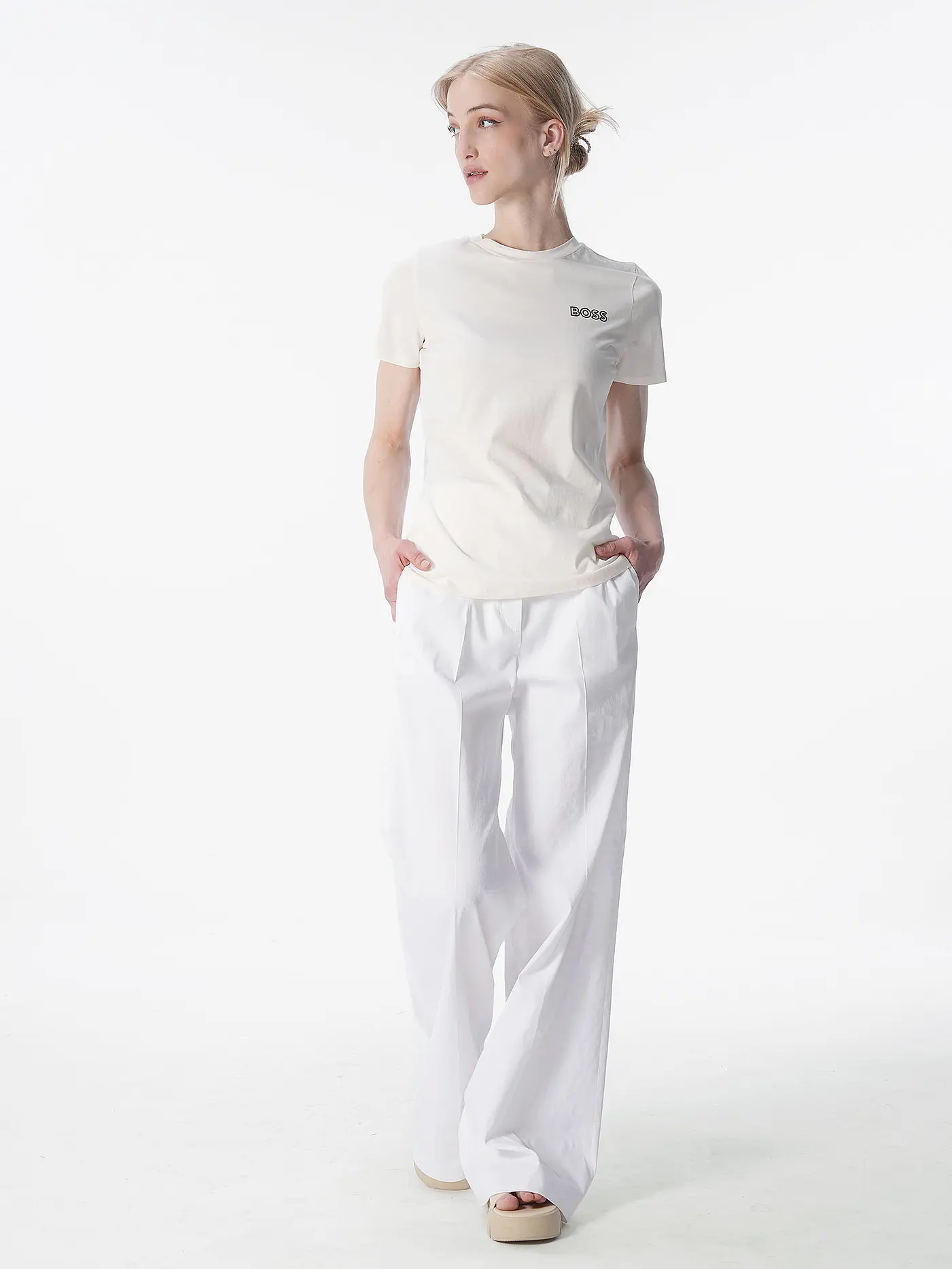 BOSS | T-Shirt  | weiss