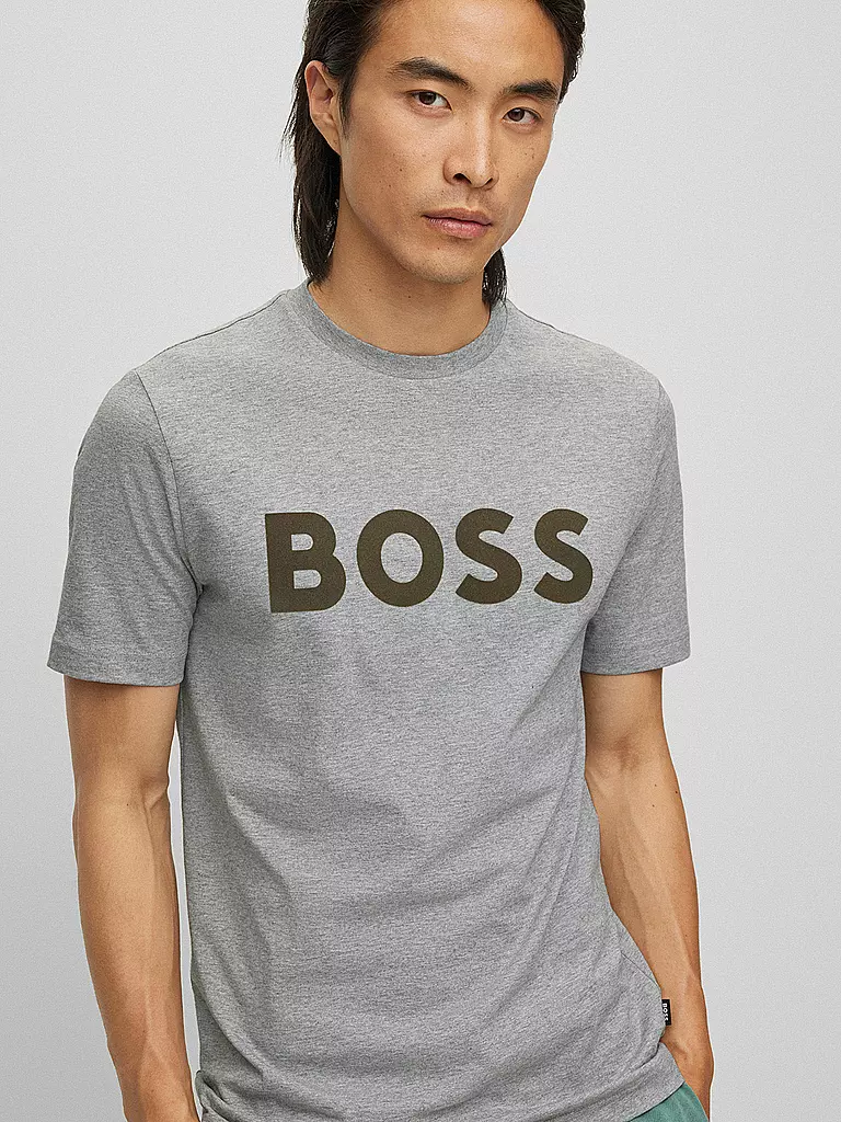 BOSS | T-Shirt MOUNTAIN TIBURT 308 | grau