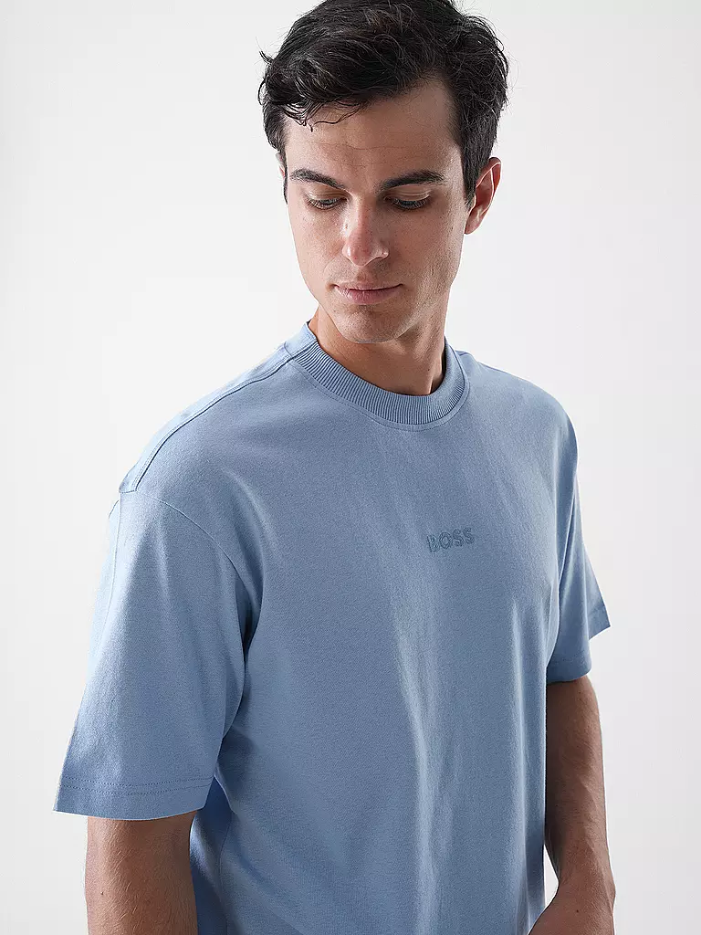 BOSS | T-Shirt TE_AVIATOR | hellblau