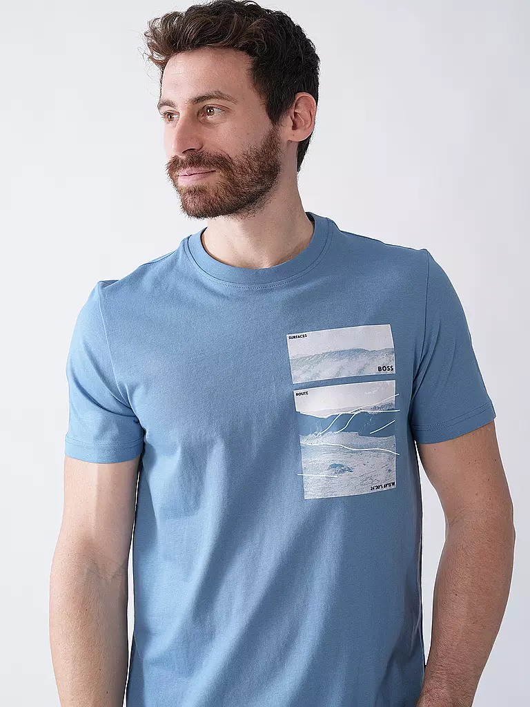 BOSS | T-Shirt TE_DUNE | hellblau
