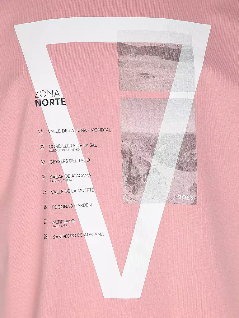 BOSS | T-Shirt TE_ONTHEWAY | rosa