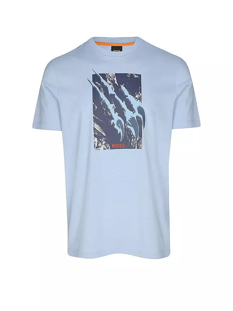 BOSS | T-Shirt TE_ANIMALI | hellblau