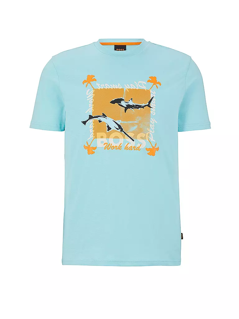 BOSS | T-Shirt TEESHARK | türkis