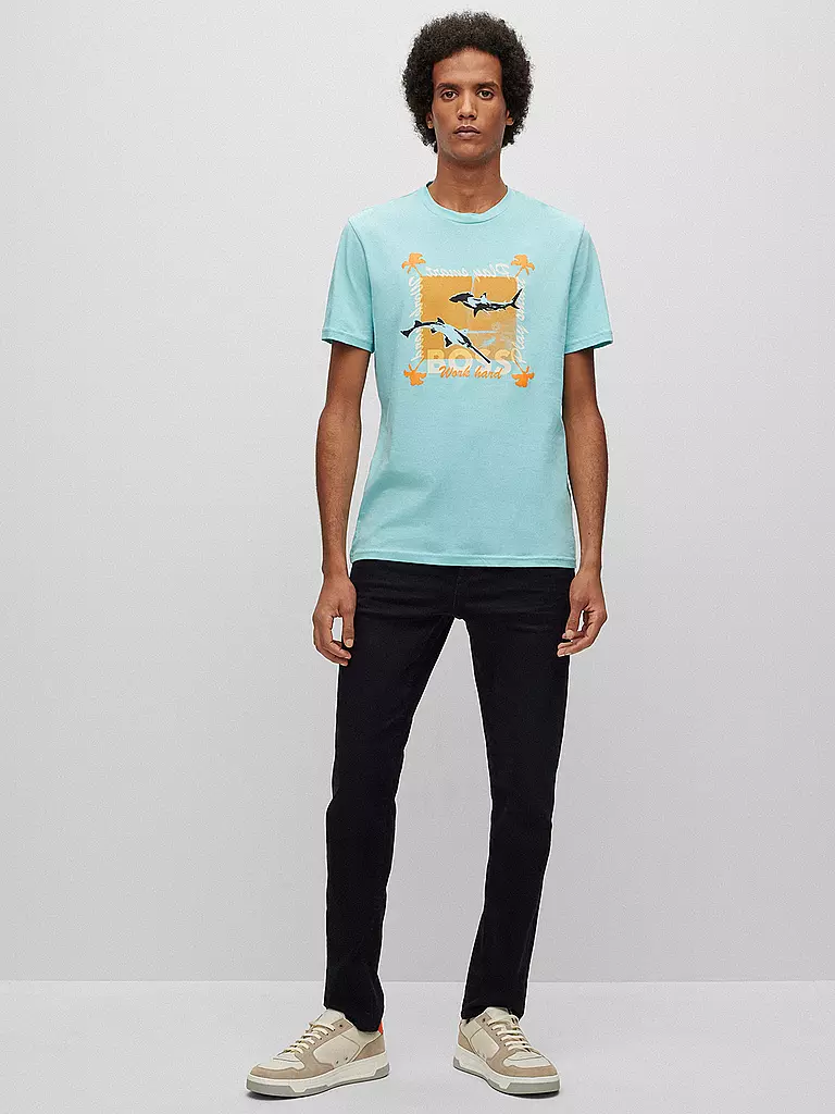 BOSS | T-Shirt TEESHARK | türkis