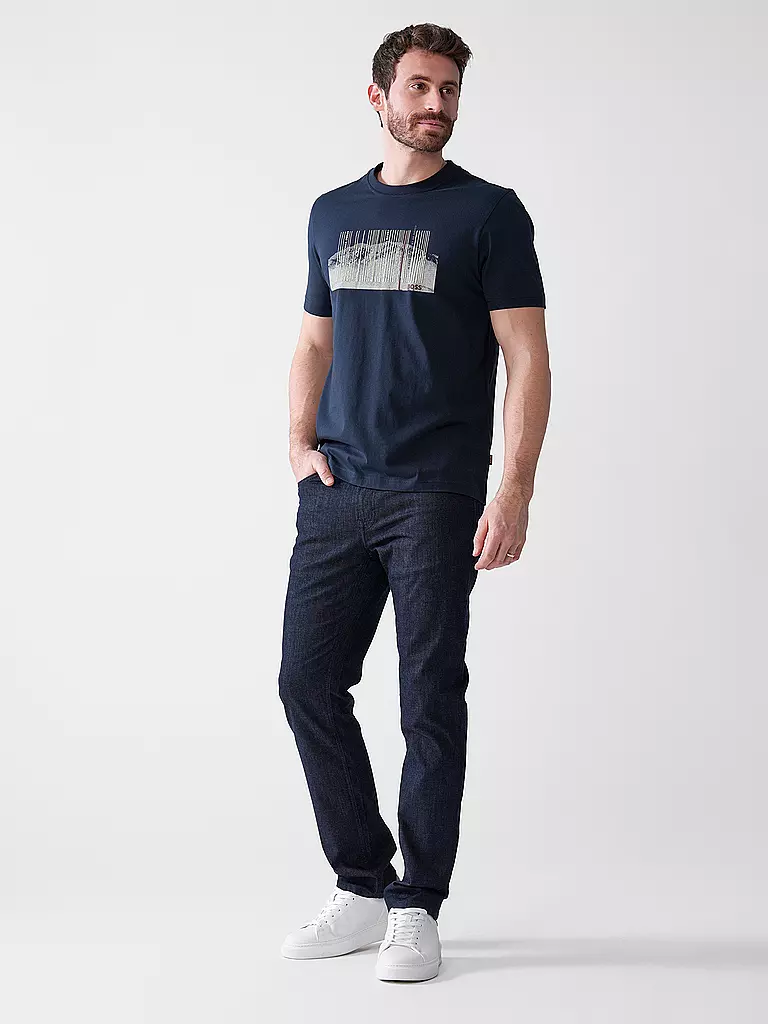 BOSS | T-Shirt TE_INJUNGLE  | blau