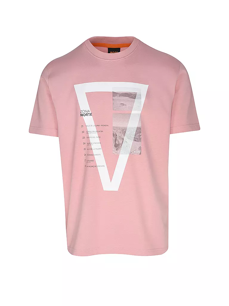 BOSS | T-Shirt TE_ONTHEWAY | rosa