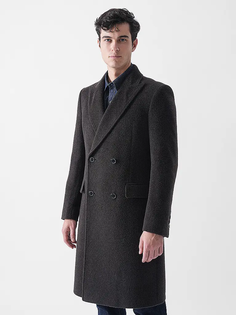 BOSS | Wollmantel  | braun
