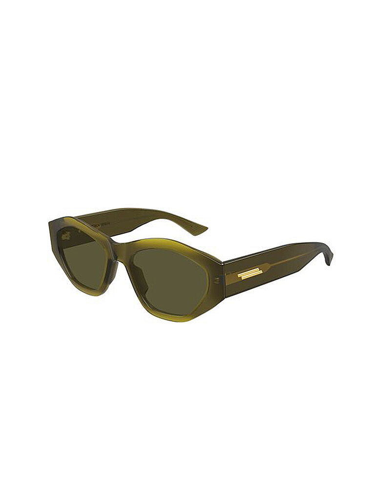 Bottega Veneta Damen Bottega Veneta BV1408S 003 Sonnenbrillen Acetat Grün Grün Geometrisch
