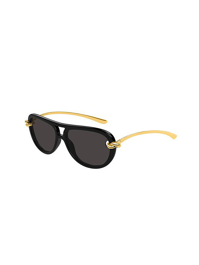 Bottega Veneta Damen Bottega Veneta BV1418S 005 Sonnenbrillen Bioinjiziert Schwarz Grau Pilot