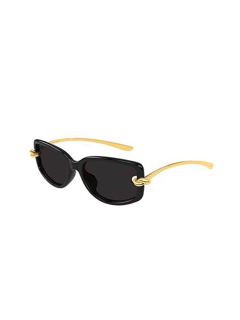 Bottega Veneta Damen Bottega Veneta BV1440SA 001 Sonnenbrillen Bioinjiziert Schwarz Grau Geometrisch